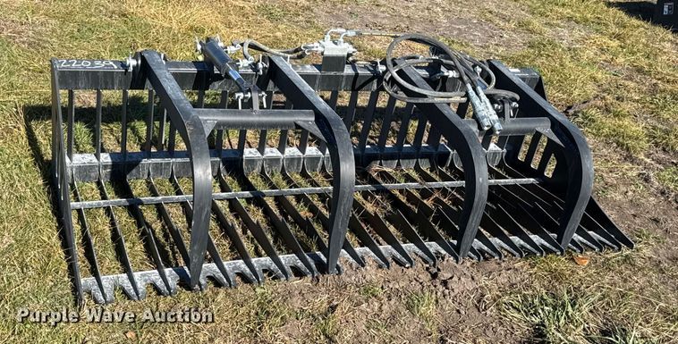 image for item EN0055 Pabreak skid steer rock grapple bucket