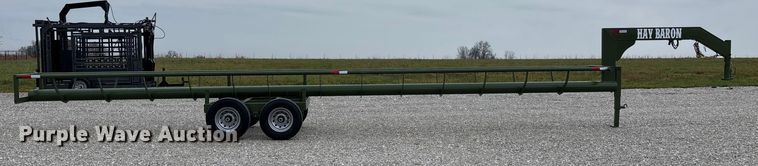 image for item EN5829 RBW Hay Baron HB36 hay bale trailer