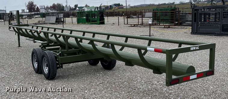 image for item EN5829 RBW Hay Baron HB36 hay bale trailer
