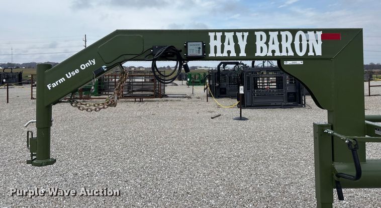 image for item EN5829 RBW Hay Baron HB36 hay bale trailer