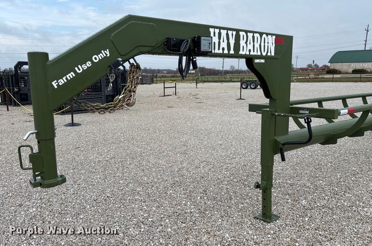 image for item EN5829 RBW Hay Baron HB36 hay bale trailer