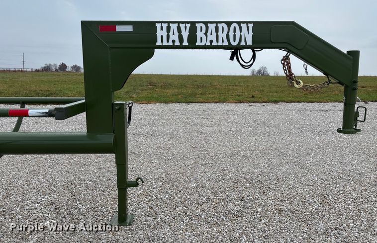 image for item EN5829 RBW Hay Baron HB36 hay bale trailer