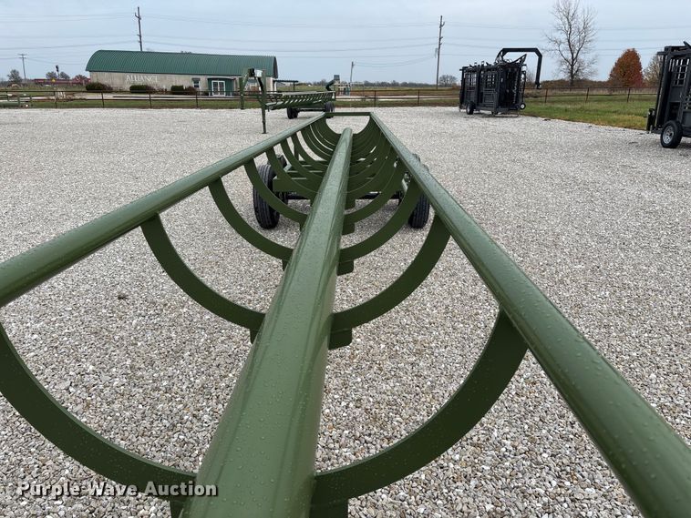 image for item EN5829 RBW Hay Baron HB36 hay bale trailer