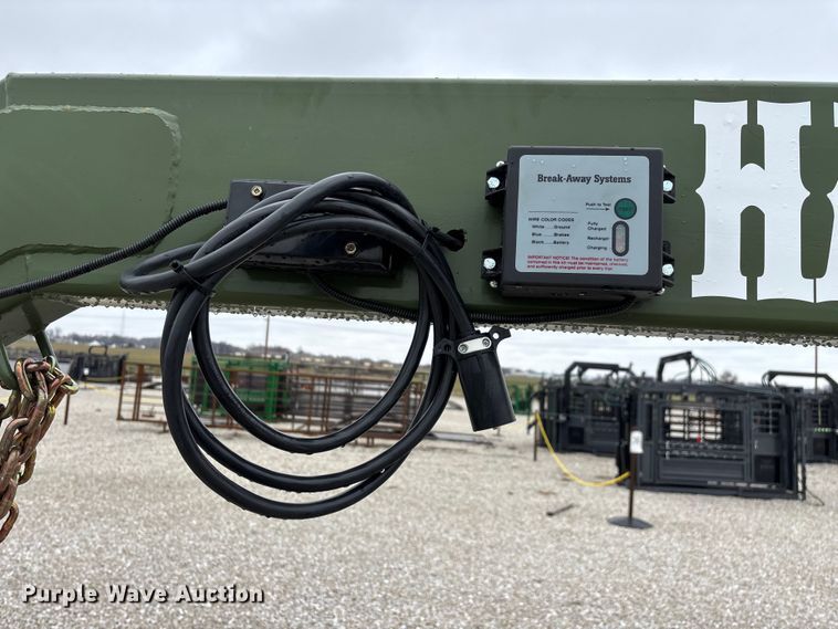 image for item EN5829 RBW Hay Baron HB36 hay bale trailer