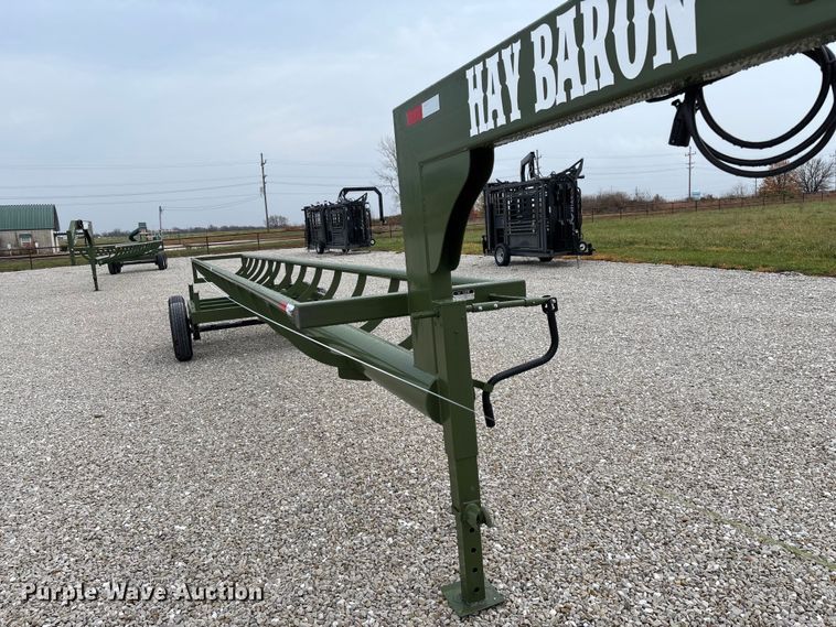 image for item EN5829 RBW Hay Baron HB36 hay bale trailer