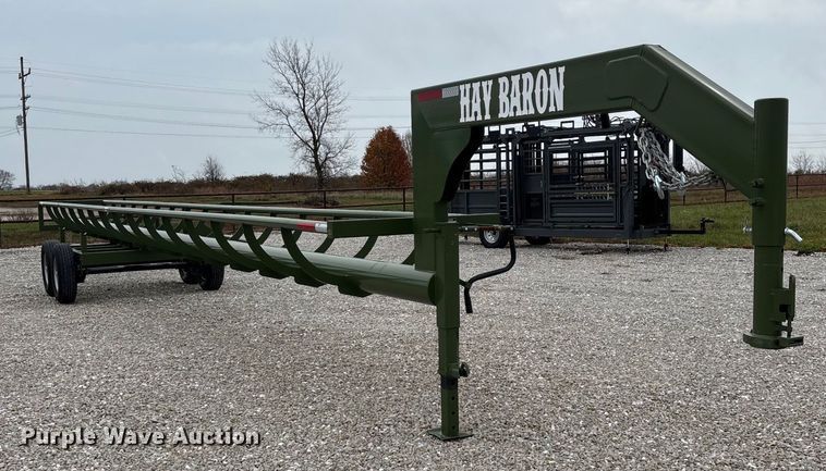 image for item EN5830 RBW Hay Baron HB42 hay bale trailer