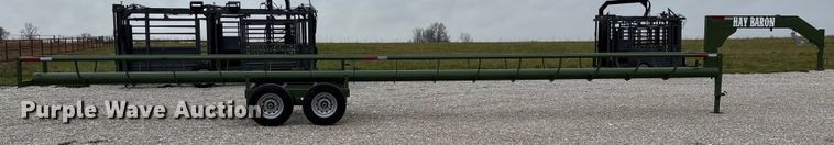 image for item EN5830 RBW Hay Baron HB42 hay bale trailer
