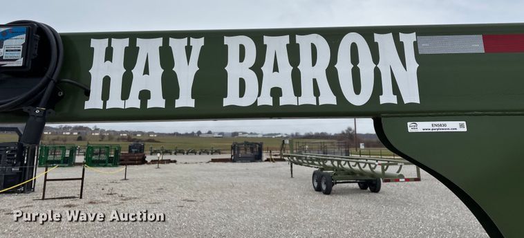 image for item EN5830 RBW Hay Baron HB42 hay bale trailer