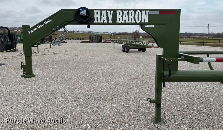 image for item EN5830 RBW Hay Baron HB42 hay bale trailer