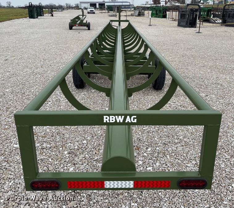 image for item EN5830 RBW Hay Baron HB42 hay bale trailer