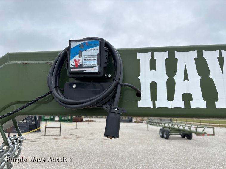 image for item EN5830 RBW Hay Baron HB42 hay bale trailer