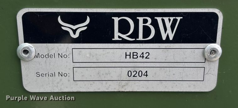 image for item EN5830 RBW Hay Baron HB42 hay bale trailer