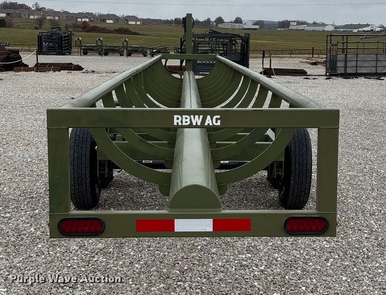 image for item EN5831 RBW Hay Baron HB36 hay bale trailer