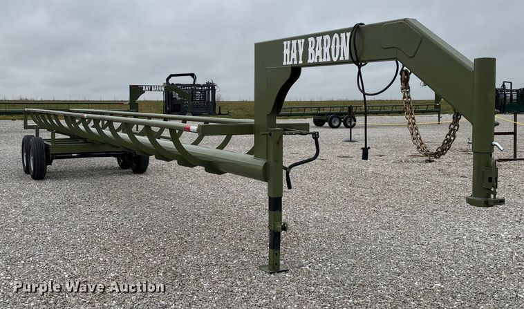 image for item EN5831 RBW Hay Baron HB36 hay bale trailer