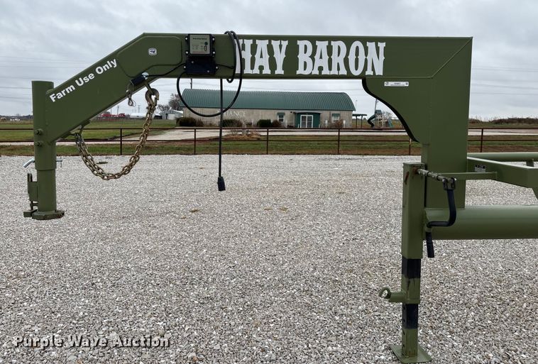 image for item EN5831 RBW Hay Baron HB36 hay bale trailer