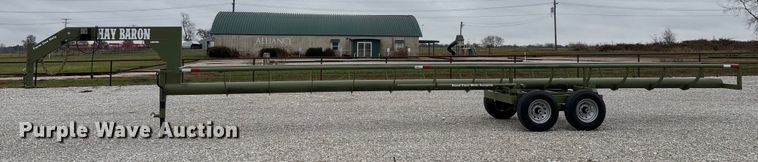 image for item EN5831 RBW Hay Baron HB36 hay bale trailer