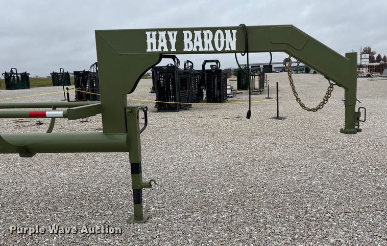 image for item EN5831 RBW Hay Baron HB36 hay bale trailer