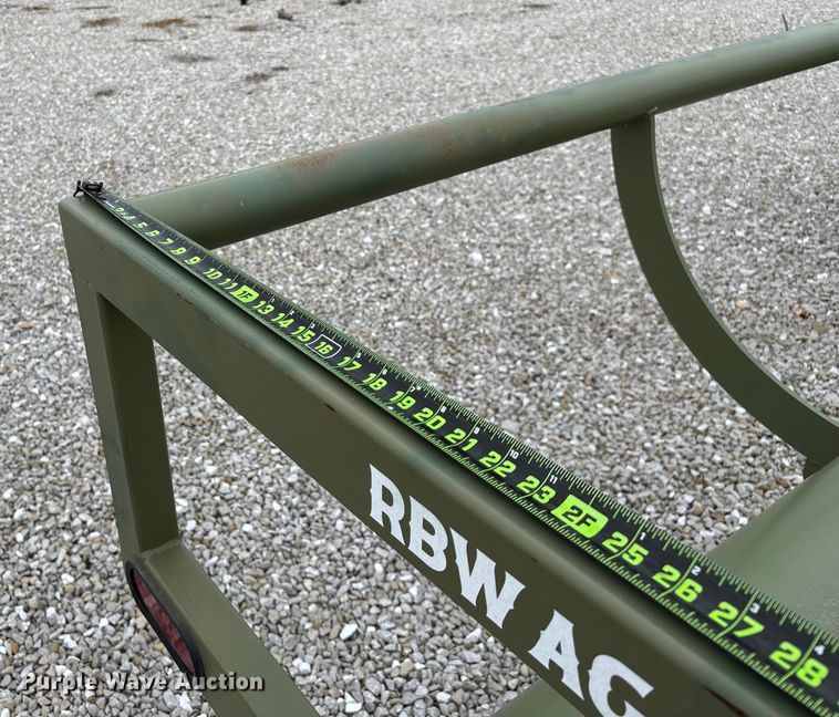 image for item EN5831 RBW Hay Baron HB36 hay bale trailer