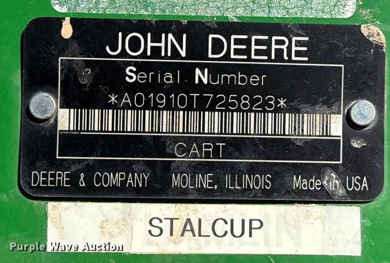 image for item EP2635 2008 John Deere 1890 air seeder