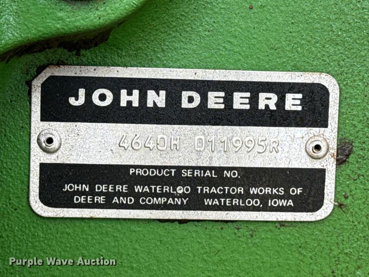 image for item EP2694 1979 John Deere 4640 tractor