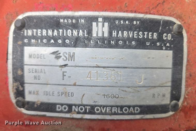 image for item ES2628 Farmall Super M tractor