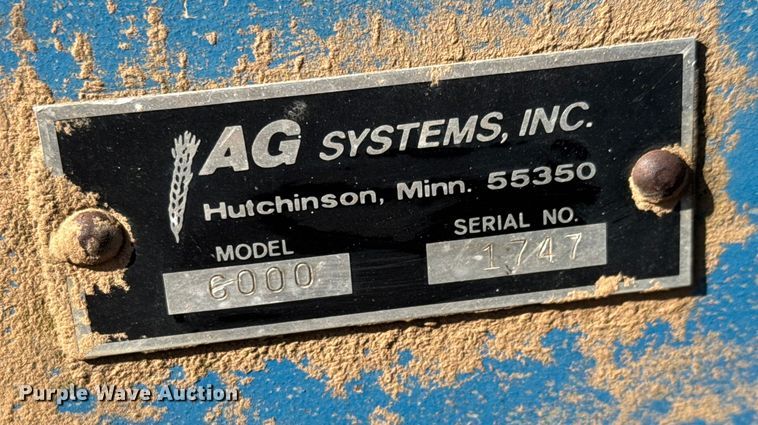 image for item ET4003 Ag Systems 6000 liquid fertilizer applicator