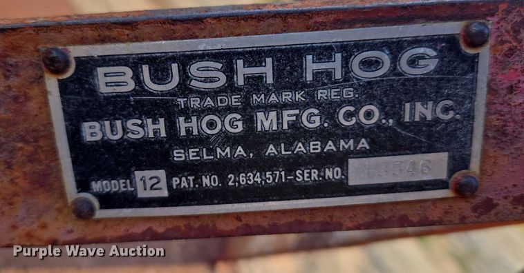 image for item ET5292 Bush Hog 12 rotary mower