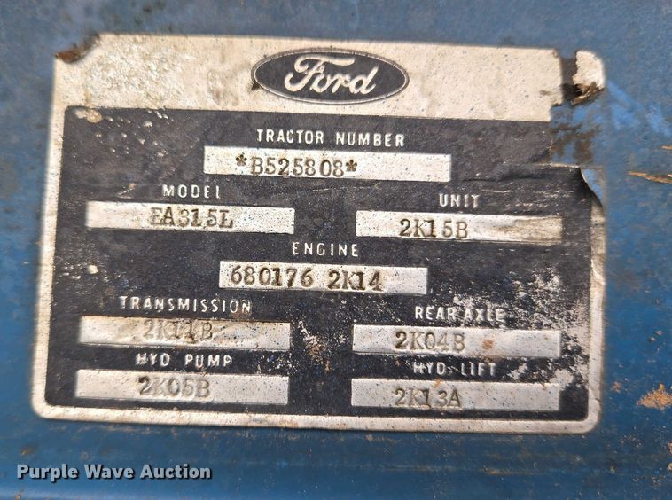 image for item ET5296 Ford 6610 tractor