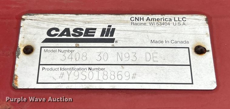 image for item ET6689 2009 Case IH 3408 30 N93 DE corn head