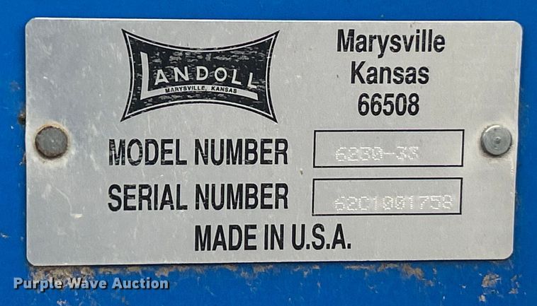 image for item ET6789 2010 Landoll 6230-33 double off-set disk