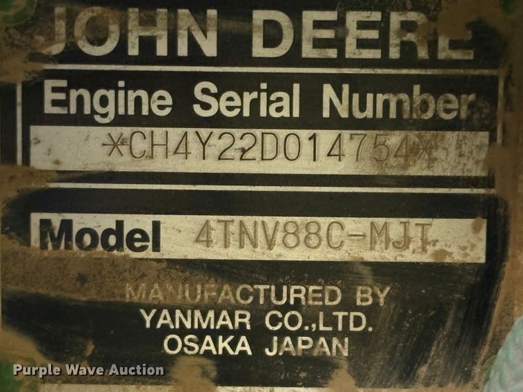 image for item ET7326 2020 John Deere 4044R MFWD tractor