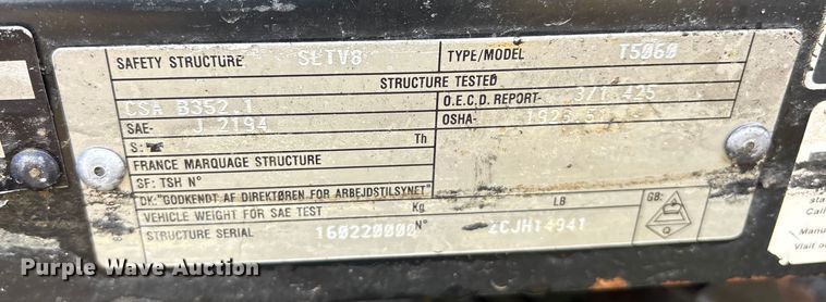 image for item ET7329 2012 New Holland T5060 MFWD tractor