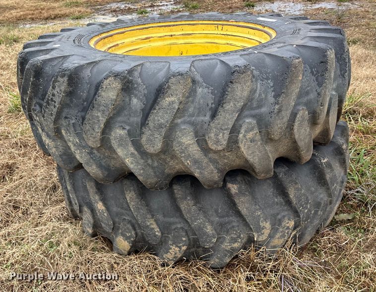 image for item ET7333 (2) PrimeX 460/85-34 tires and wheels