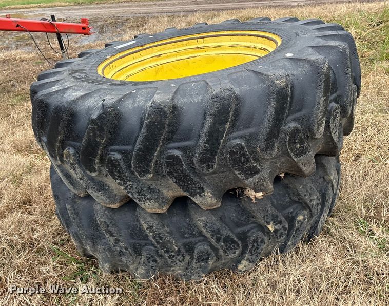 image for item ET7333 (2) PrimeX 460/85-34 tires and wheels