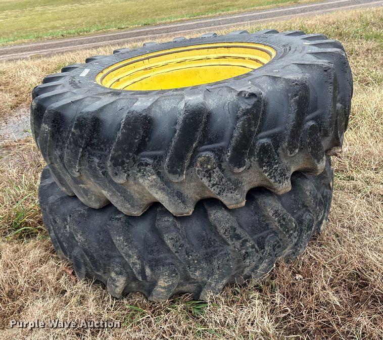 image for item ET7333 (2) PrimeX 460/85-34 tires and wheels