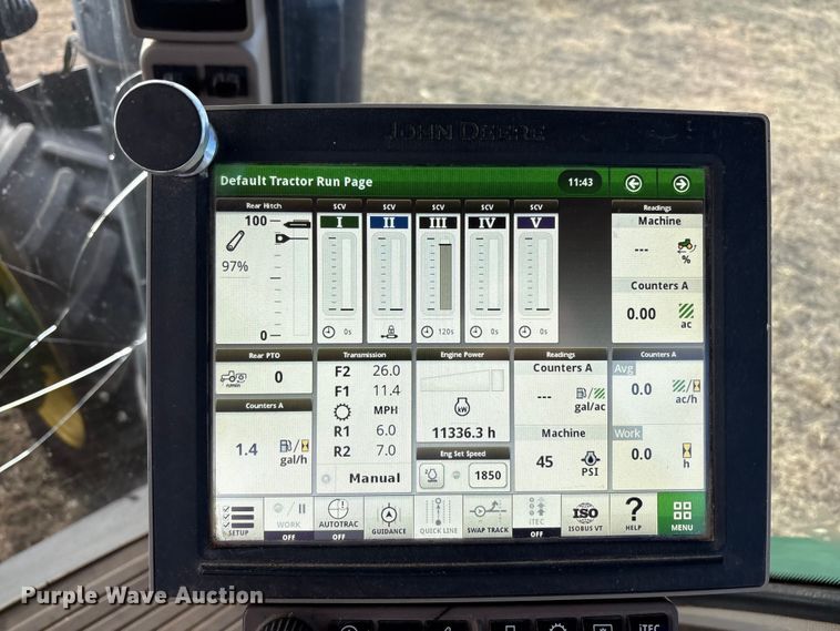 image for item EU4741 2015 John Deere 8270R MFWD tractor