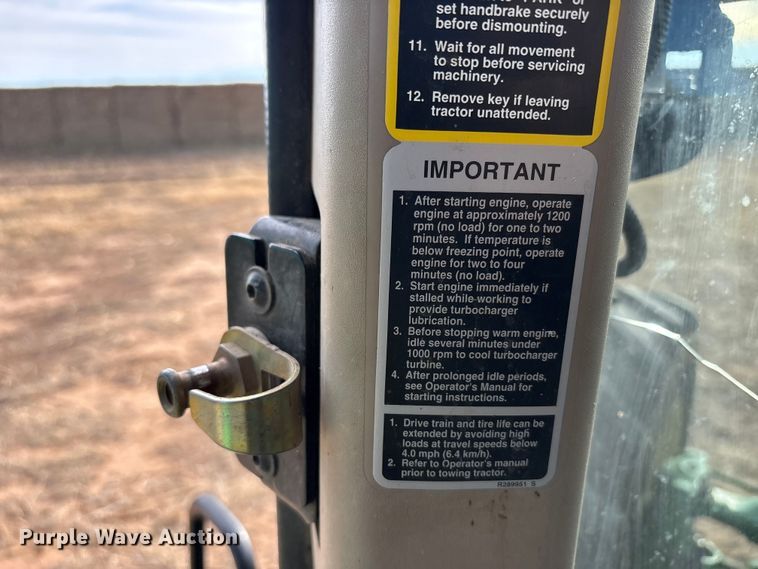 image for item EU4741 2015 John Deere 8270R MFWD tractor