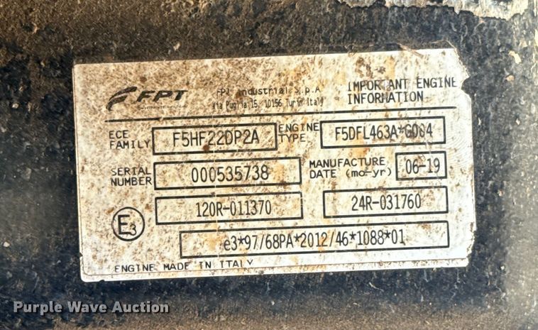 image for item EU5498 2019 New Holland PowerStar 75 MFWD tractor