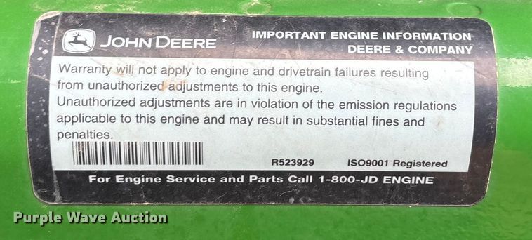 image for item EU6360 2017 John Deere R4038 sprayer