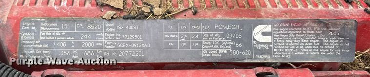 image for item EU6361 2006 Volvo VNL semi truck