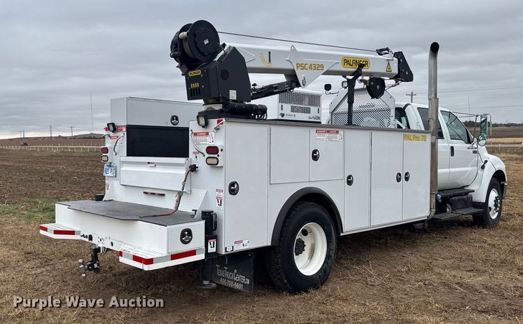 image for item EU6363 2015 Ford F750 Super Duty Crew Cab utility / service truck