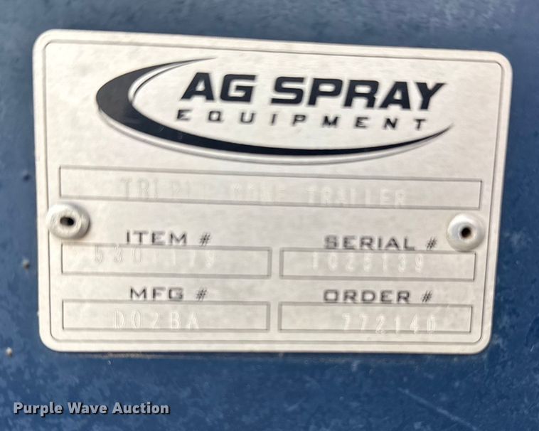 image for item EU6364 AG Spray Equipment tank trailer