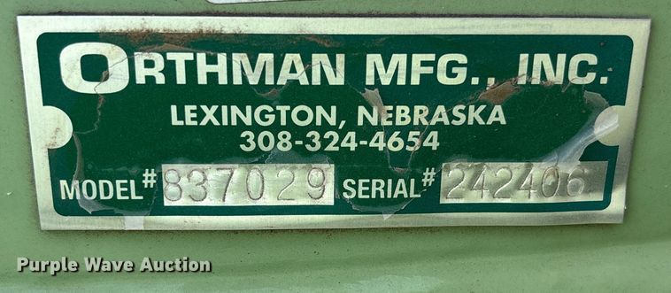 image for item EU6368 Orthman Unverferth 8375 row crop cultivator