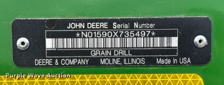 image for item EU6369 2010 John Deere 1590 grain drill