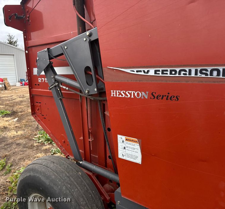 image for item EU6413 2007 Massey Ferguson 2756 round baler