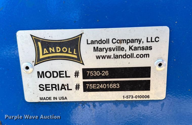 image for item EU6426 2024 Landoll 7530 vertical tillage