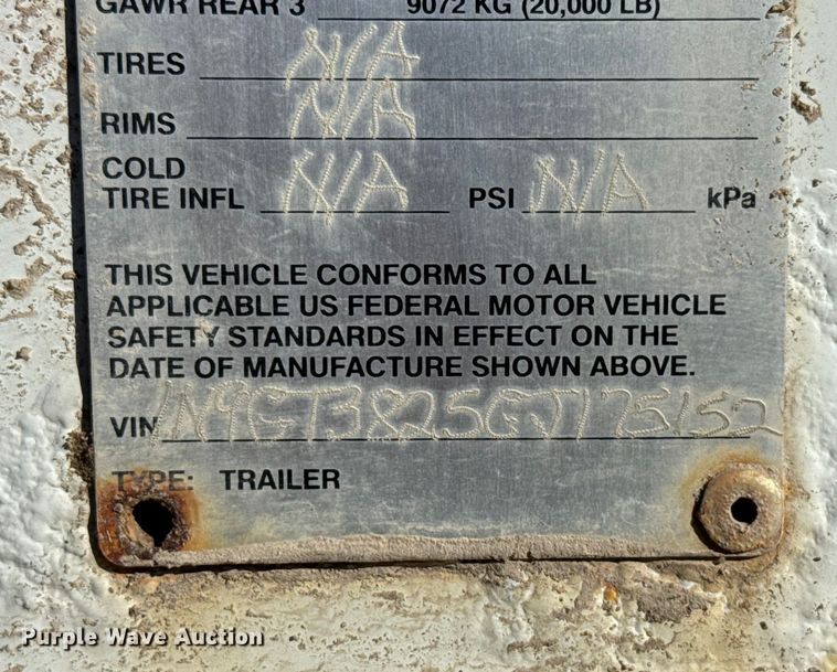 image for item EU6428 2016 Neville Built grain trailer