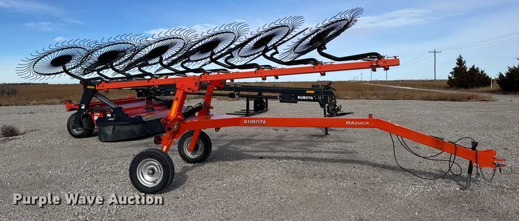 image for item EU6469 2019 Kubota RR212CR hay rake