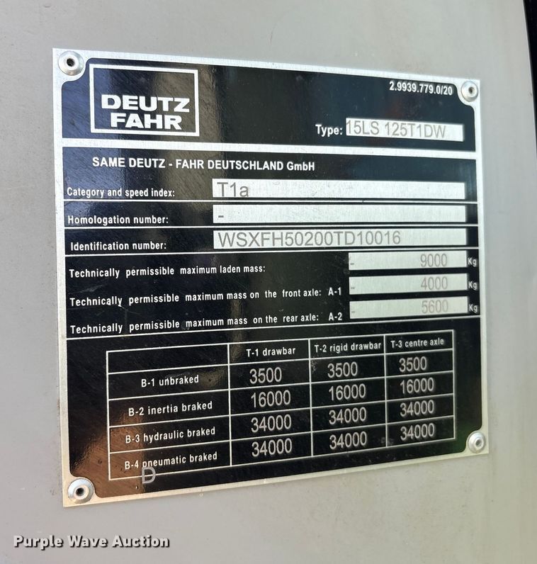 image for item EV2559 Deutz-Fahr 6130.4 MFWD tractor