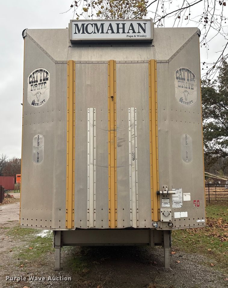 image for item EV2566 2005 Merritt livestock trailer